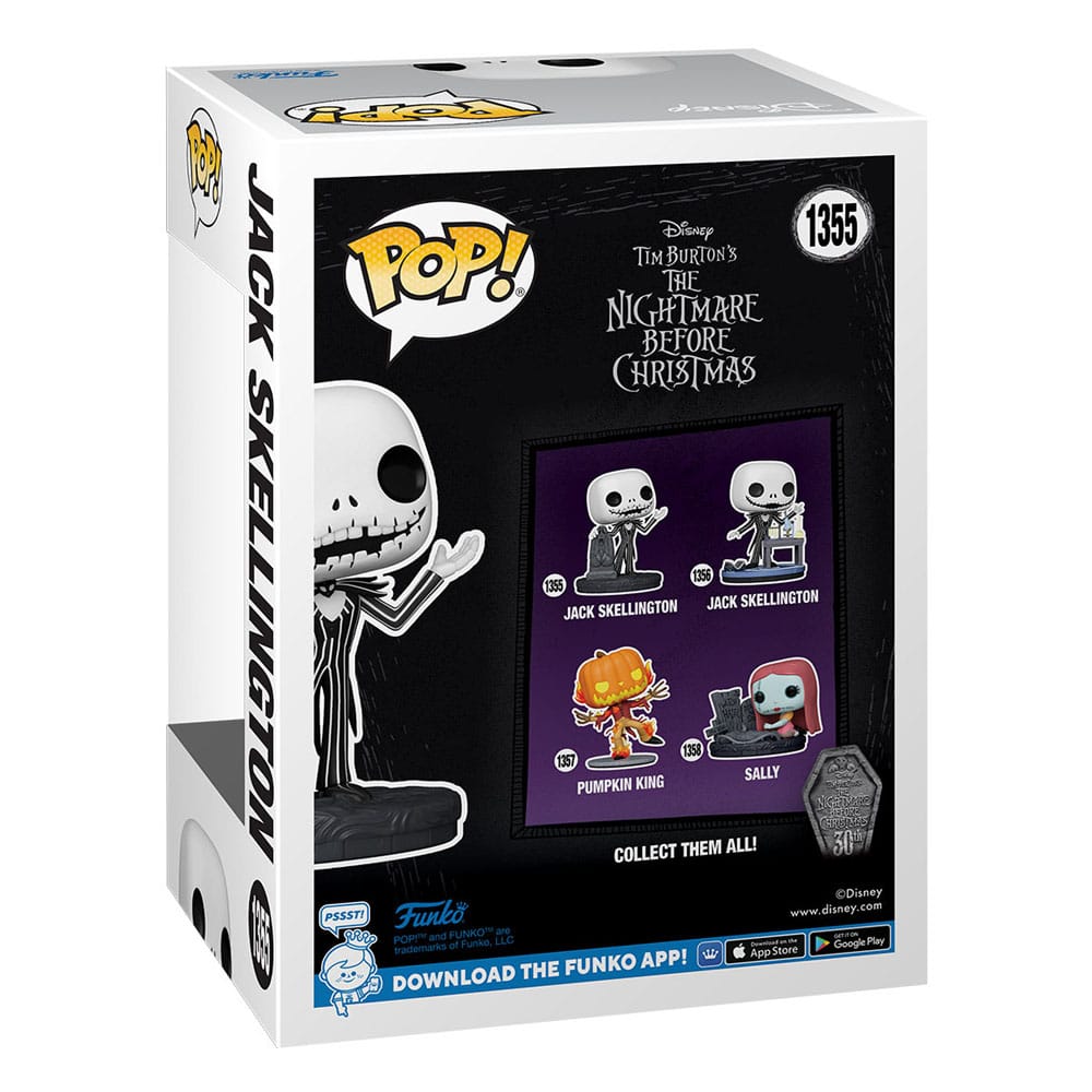 Nightmare before Christmas 30. POP! Disney Vinylfigur Jack mit Grabstein 9 cm