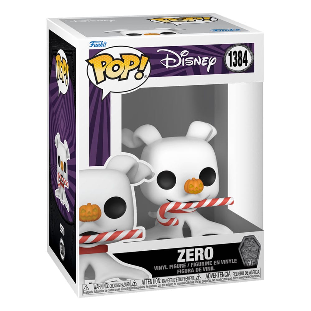Nightmare before Christmas 30. POP! Disney Vinylfigur Zero mit Zuckerstange 9 cm