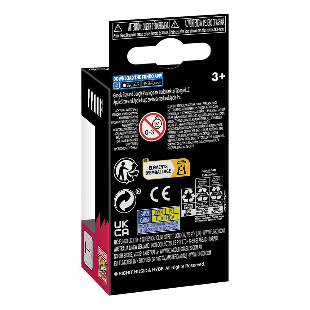 BTS POP! Vinyl-Schlüsselanhänger 4 cm Suga Display (12)