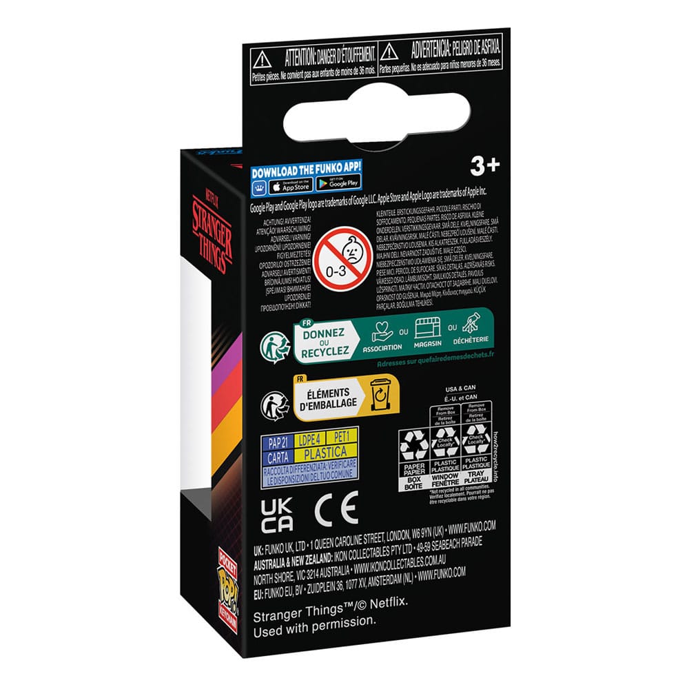 Fremde Dinge POP! Vinyl-Schlüsselanhänger 4 cm Eddie Display (12)