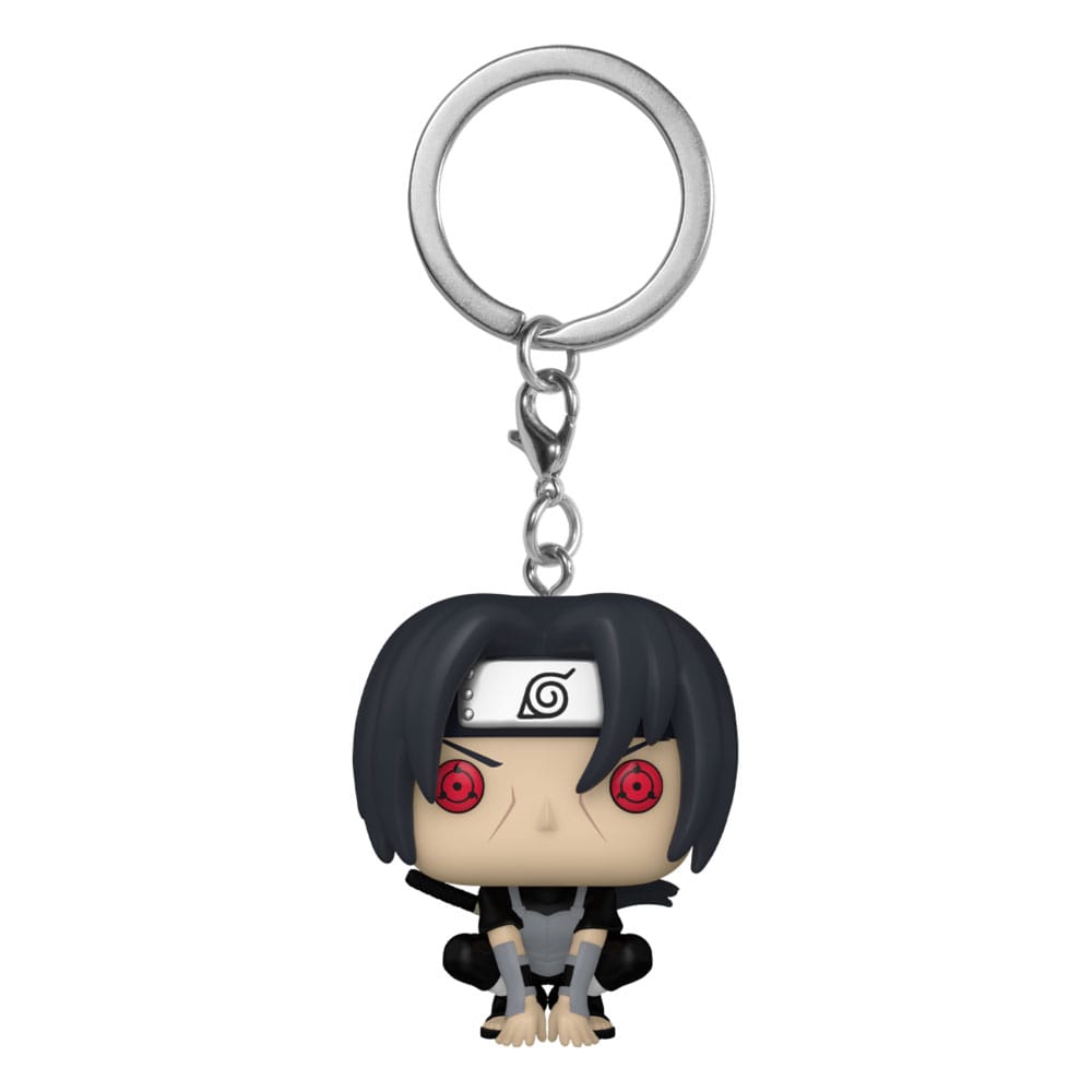 Naruto Pocket POP! Vinyl-Schlüsselanhänger 4 cm Itachi Uchiha (Mondschein) Display (12)