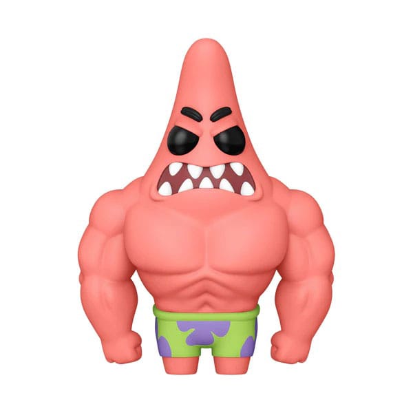 SpongeBob Schwammkopf POP zum 25-jährigen Jubiläum! Vinylfigur Patrick mit Muskeln 9 cm