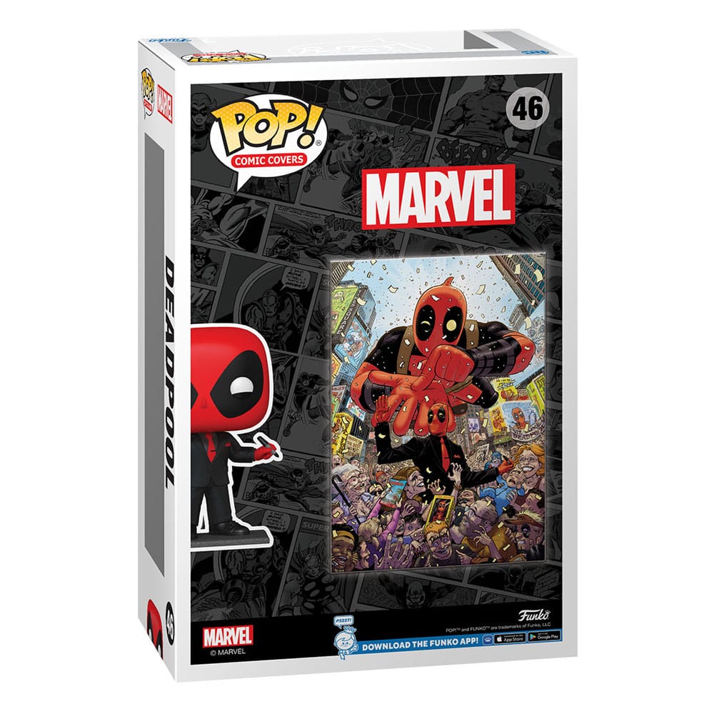 Marvel POP! Comic Cover Vinyl Figur Deadpool (2025) #1 Deadpool im schwarzen Anzug 9 cm