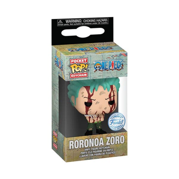 One Piece POP! Vinyl-Schlüsselanhänger 4 cm Zoro Nothing Happened Display (12)