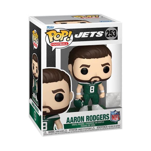 NFL: Legends POP! Sportliche Vinylfigur Jets – Aaron Rodgers 9 cm