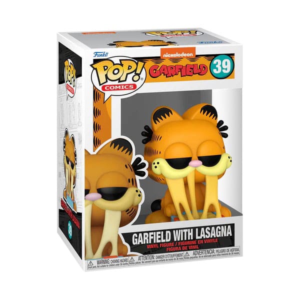 Garfield POP! Comics Vinyl Garfield mit Lasagnepfanne 9 cm