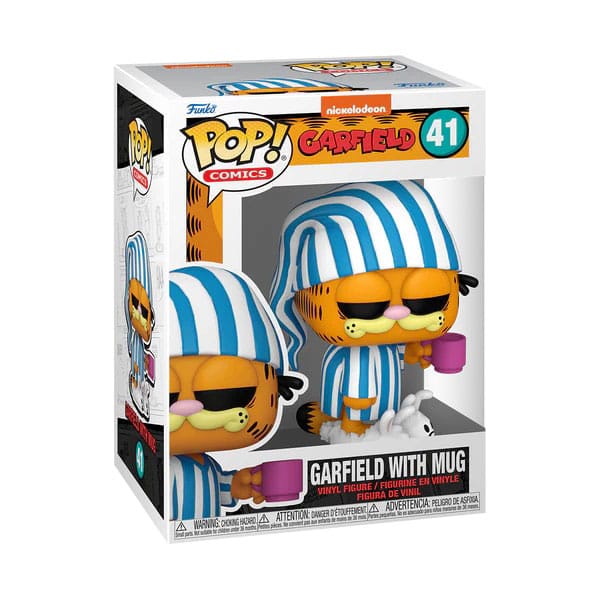 Garfield POP! Comics Vinyl Garfield mit Tasse 9 cm