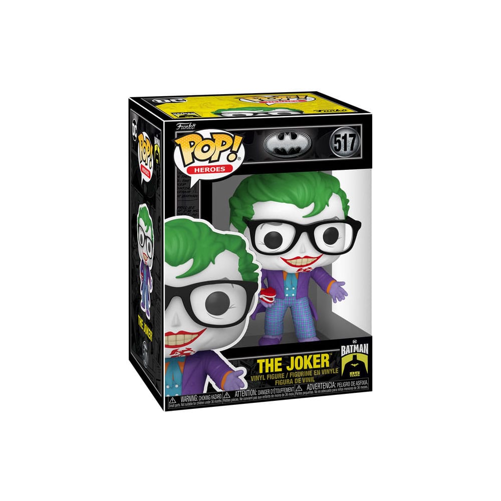 Batman POP zum 85-jährigen Jubiläum! Filme Vinylfigur Der Joker mit Zähnen 9 cm