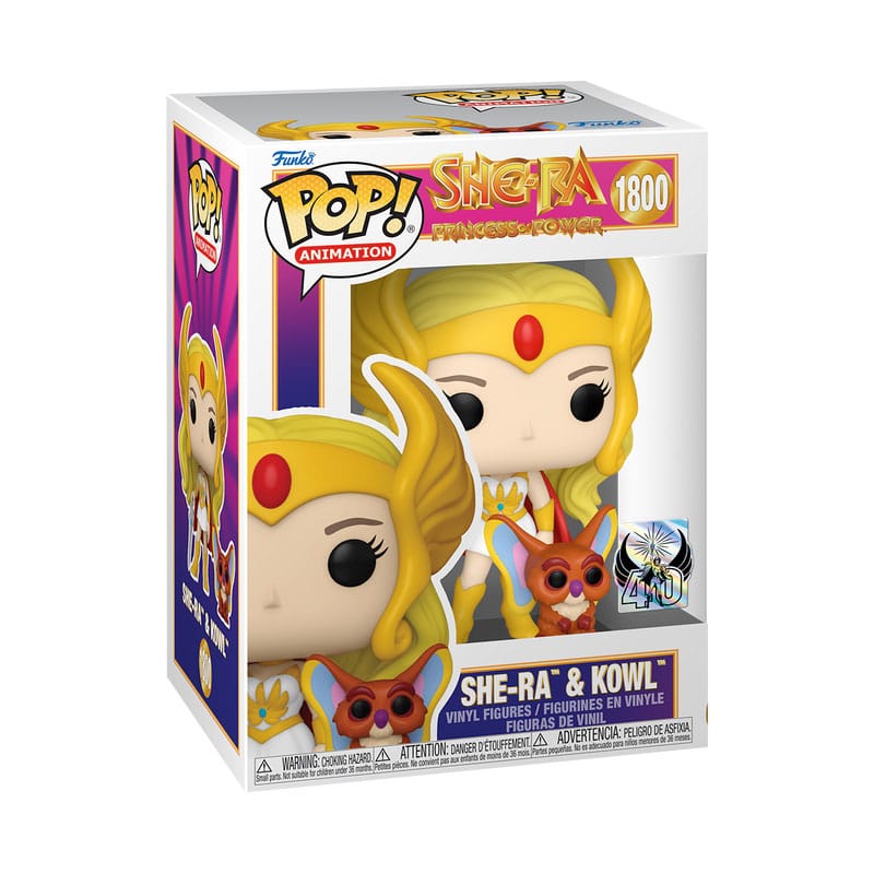 Masters of The Universe POP! & Buddy Vinyl Figure She-Ra w/Kowl 9 cm