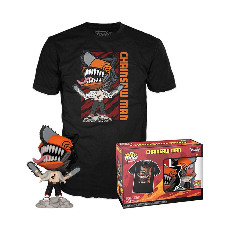 Chainsaw Man POP! & Tee Box Chainsaw Man Leaping Size XL