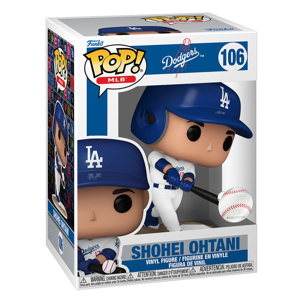 MLB POP! Vinyl Figure LA Dodgers: Shohei Ohtani (Home Jersey) (Batting) 9 cm