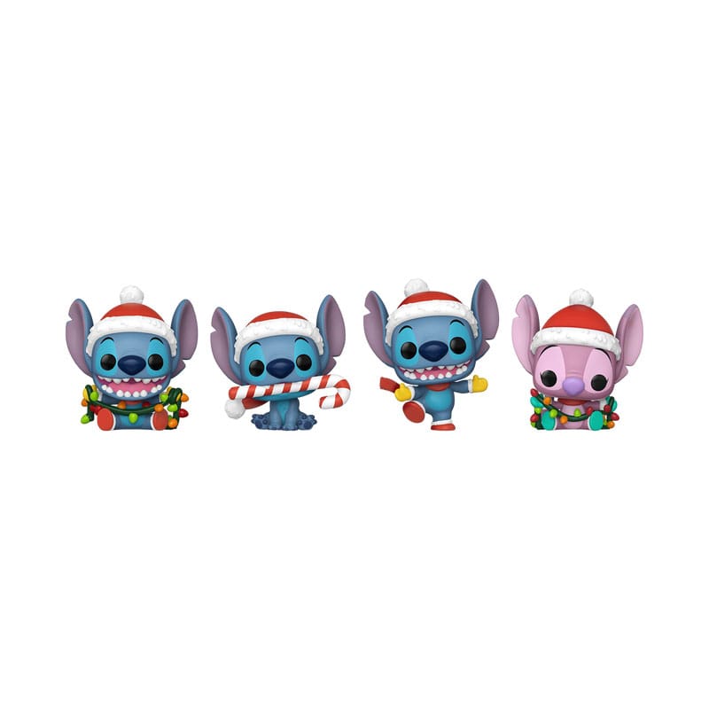 Lilo&Stitch Holiday 2025 Pocket POP! Vinyl Keychains 4-Pack Tree Holiday Box 4 cm