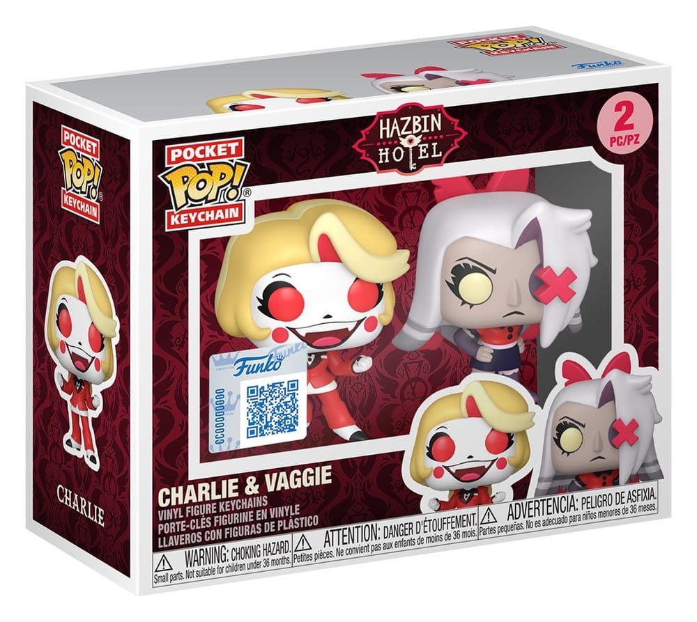 Hazbin Hotel POP! Vinyl Keychain 2-Pack Charlie & Vaggie 4 cm