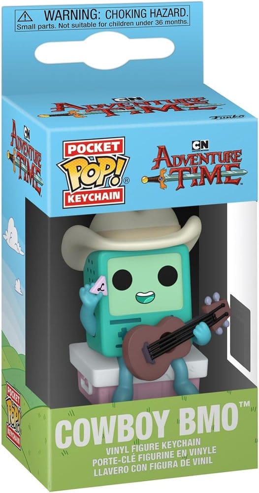 Adventure Time Pocket POP! Vinyl Keychains 4 cm Cowboy BMO with Guitar Display (12)
