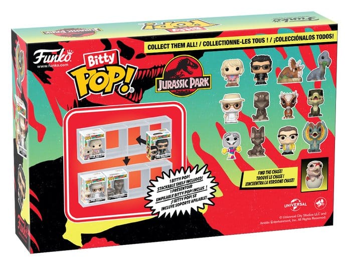 Jurassic Park Bitty POP! Vinyl Figure 4-Pack Mr. DNA 1-inch
