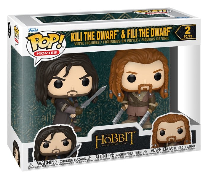 The Hobbit POP! Vinyl Figures 2-Pack Kili & Fili 10 cm