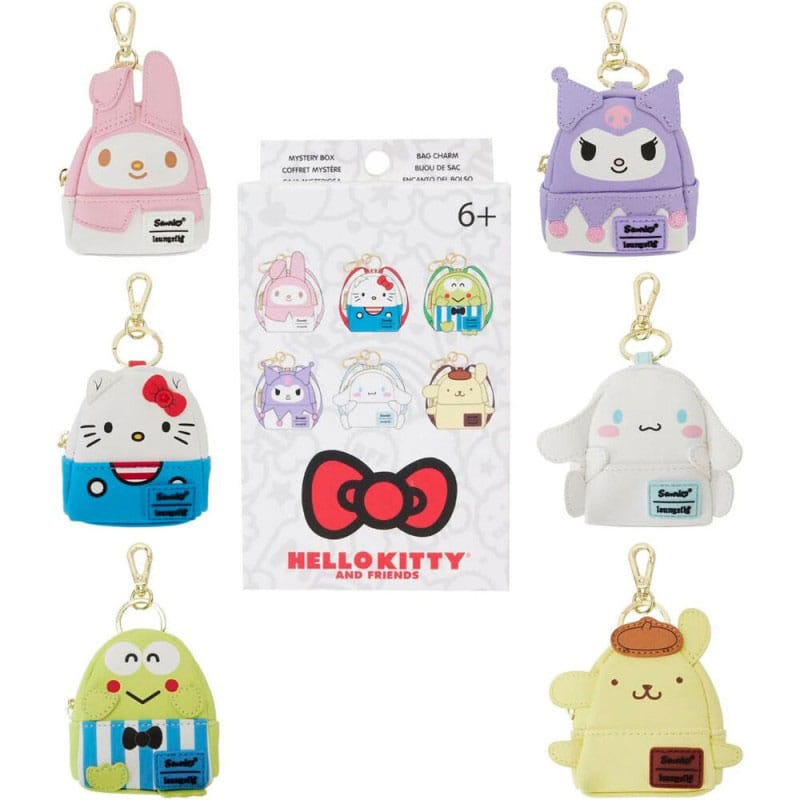 Hello Kitty by Loungefly Keychains Mini Backpack Clasic Blind Box Assortment (15)