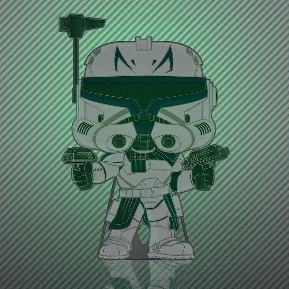 Star Wars Clone Wars Loungefly POP! Emaille Pin Captain Rex (Glow-in-the-Dark) 10 cm