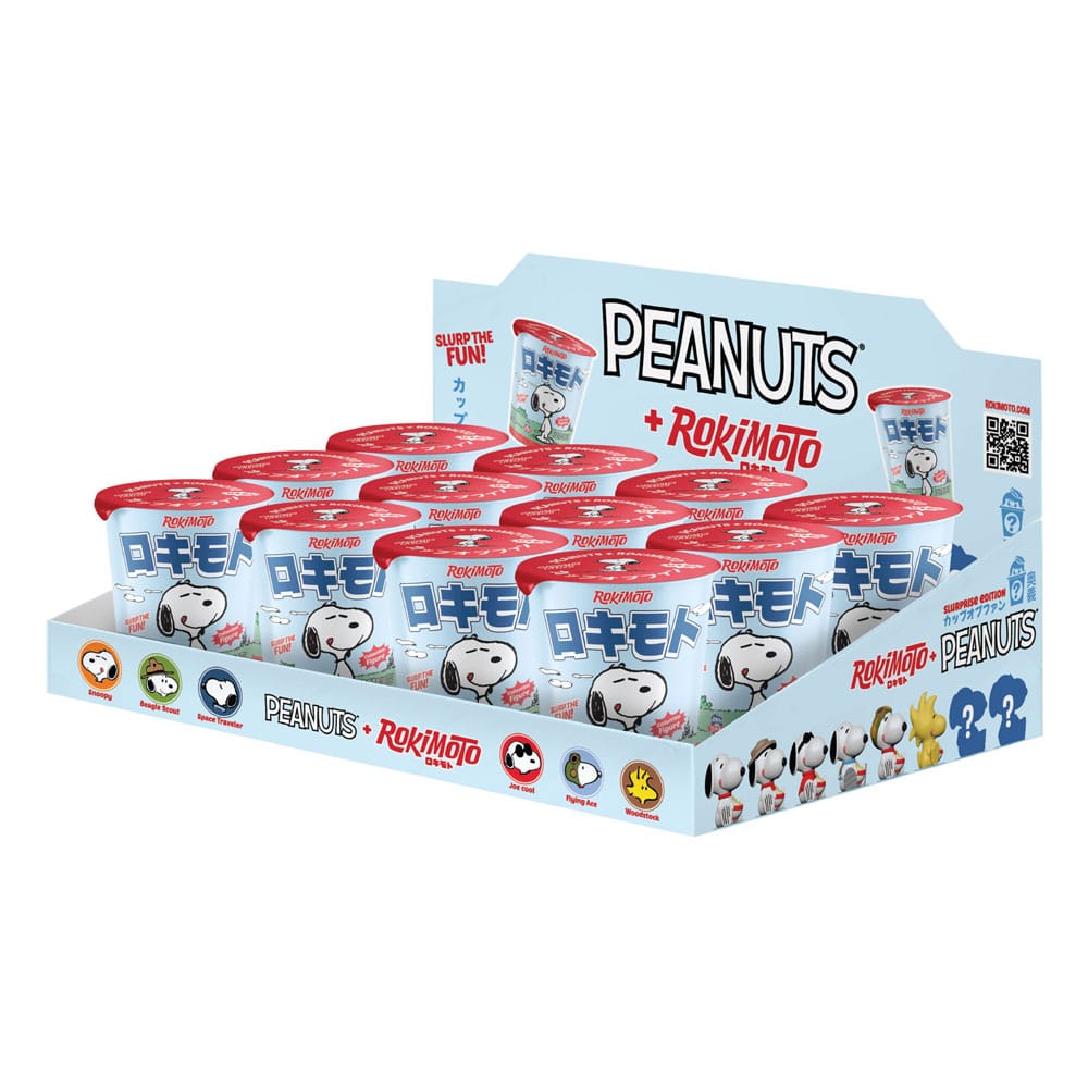 Peanuts + Rokimoto Mini Figures 10 cm Display (12)