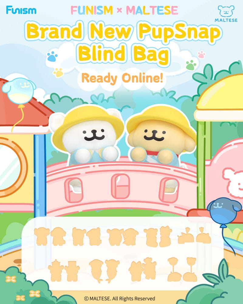 Maltese PupSnap Blind Bag Mini Figures 3 cm Assortment (16)