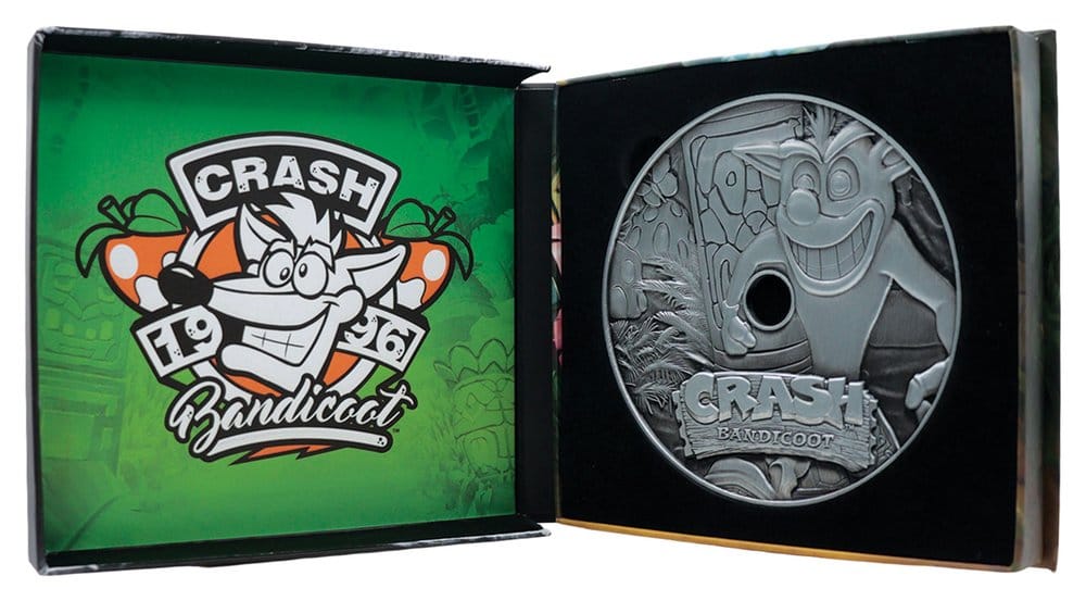 Crash Bandicoot Replica Metal CD-ROM Collectible Limited Edition 11 cm
