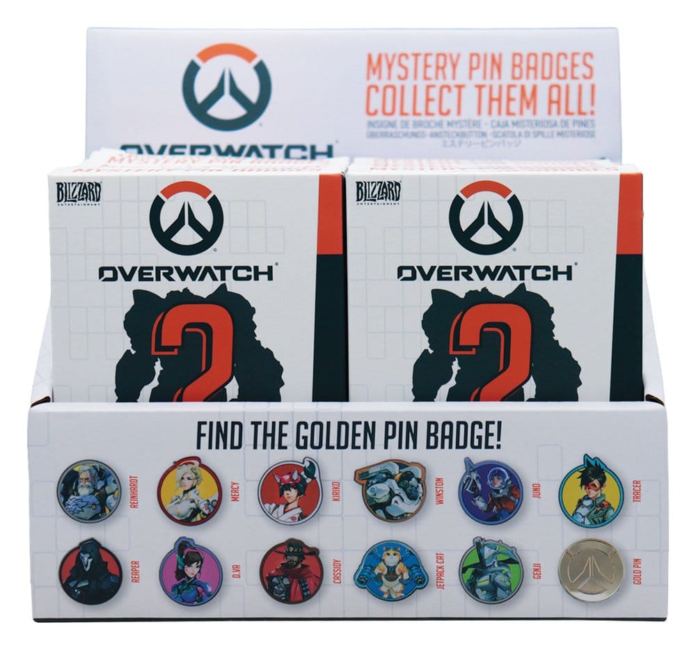 Overwatch Mystery Pin Badges Blind Box Assortment (12)