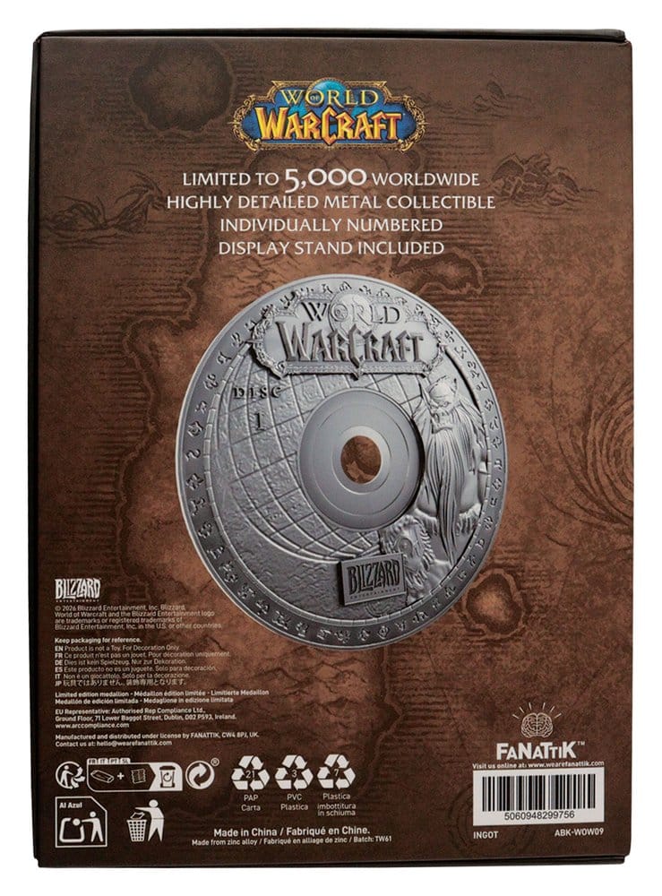World of Warcraft Replica CD-ROM Limited Edition 11 cm