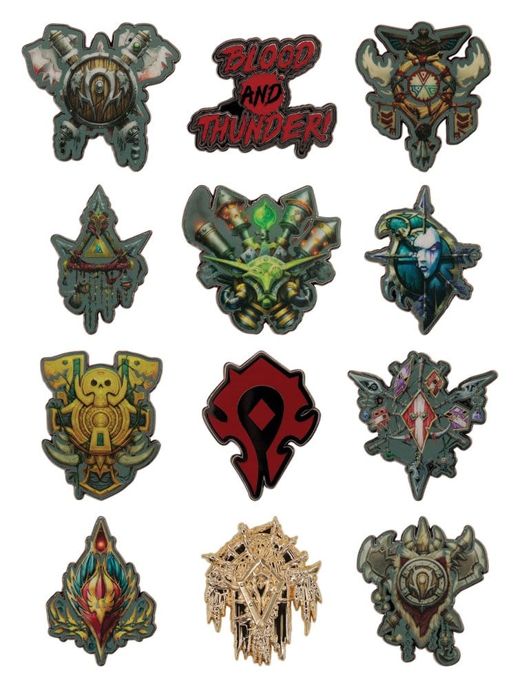World of Warcraft Mystery Pin Badges Horde Blind Box Display (12)