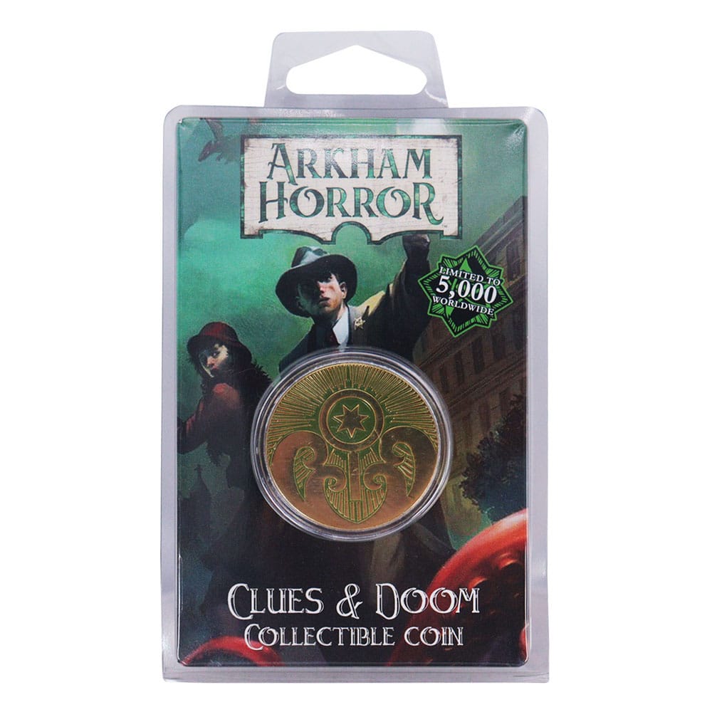 Arkham Horror Sammelmünze Clues &amp; Doom Limited Edition