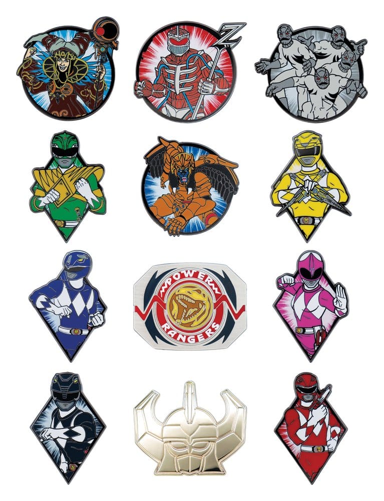 Power Rangers Mystery Pin Badges Blind Box Assortment (12)