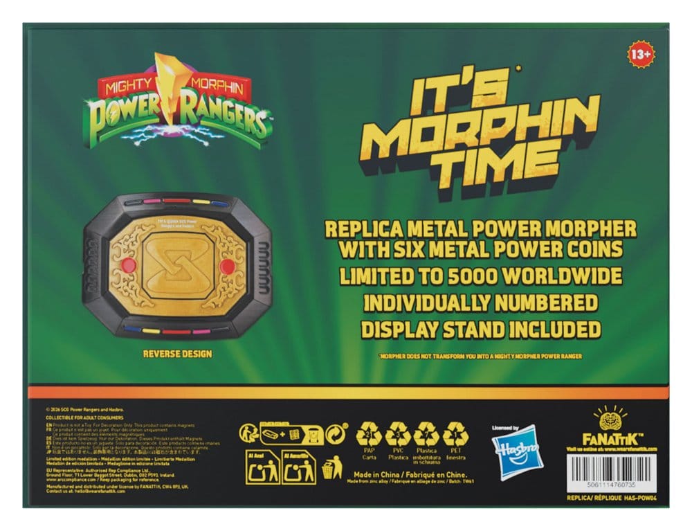 Power Rangers Replica Interchangeable Power Morpher Limited Edition 7 x 9 cm