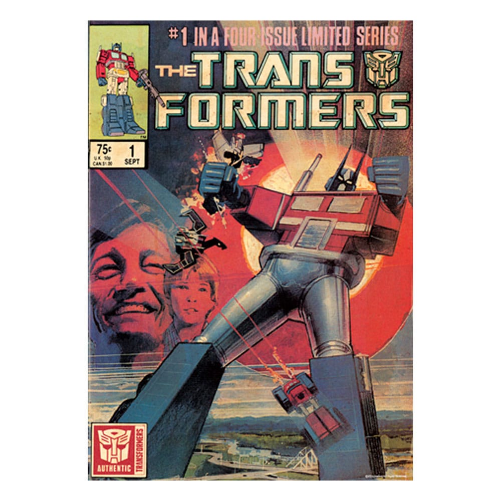 Transformers-Kunstdruck zum 40-jährigen Jubiläum, limitierte Auflage, 42 x 30 cm