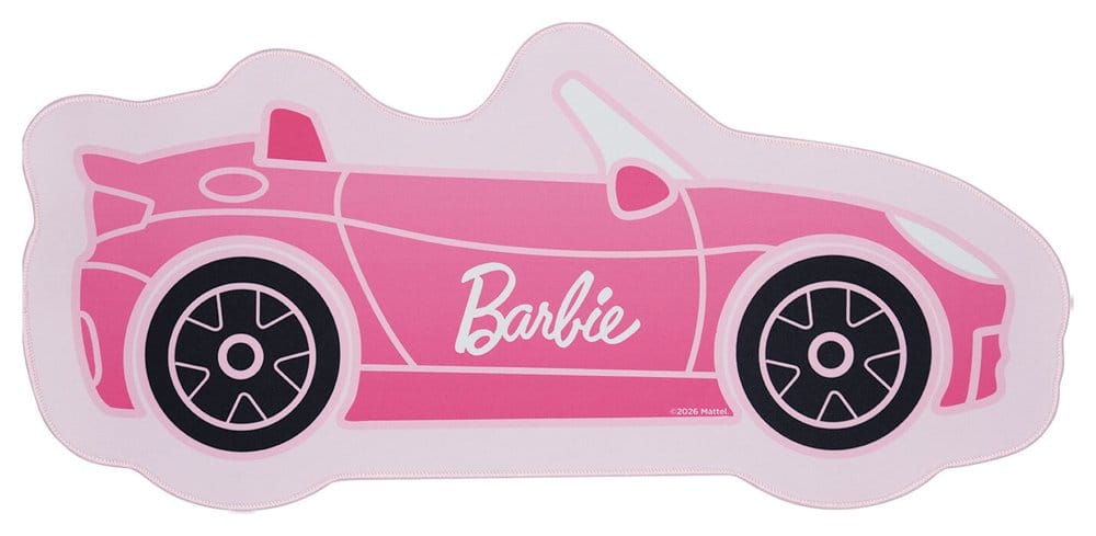 Barbie Desk Mat & Coaster Set Car