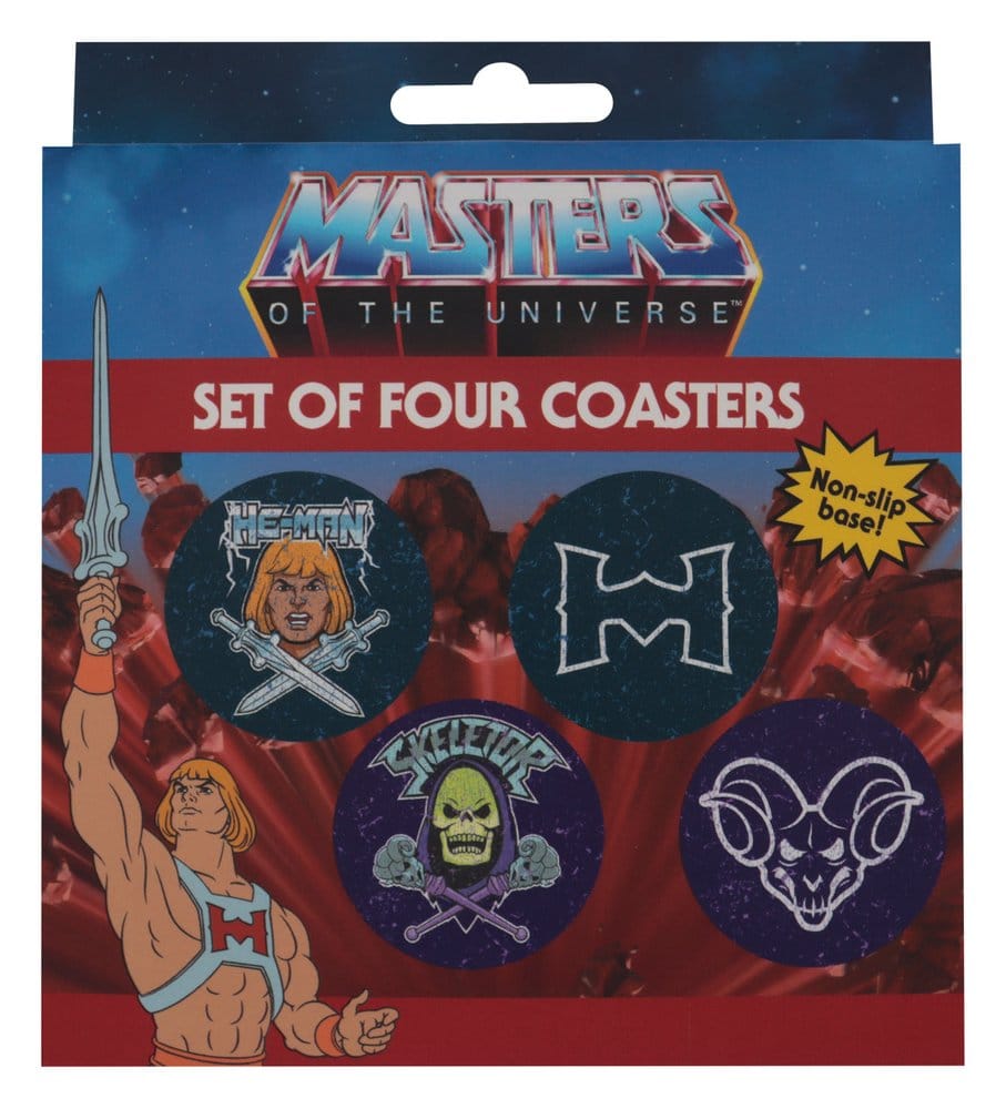 Masters of the Universe Coaster 4-Pack Printed Metal