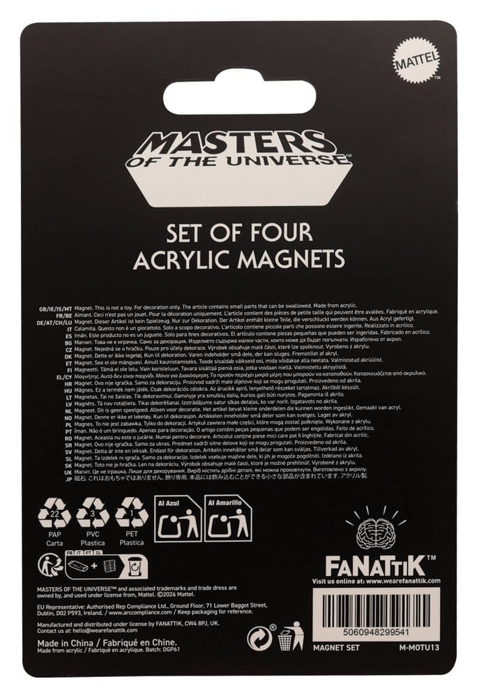 Masters of the Universe Magnets 4-Pack