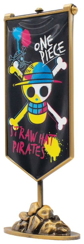 One Piece Replica Straw Hat Pirates Metal Banner 11 x 6 cm