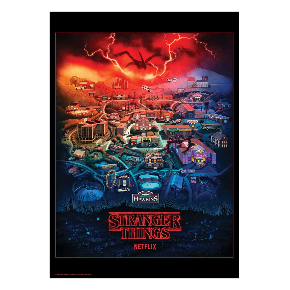 Stranger Things Art Print Limited Edition 42 x 30 cm