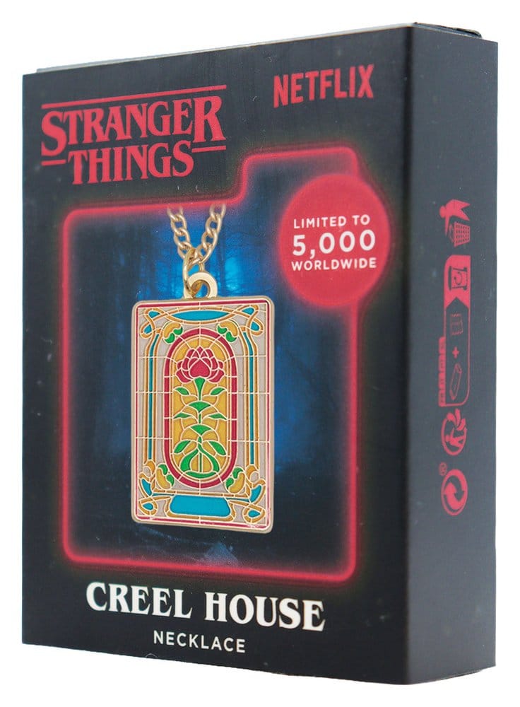 Stranger Things Necklace Creel House Window Limited Edition 3 x 2 cm