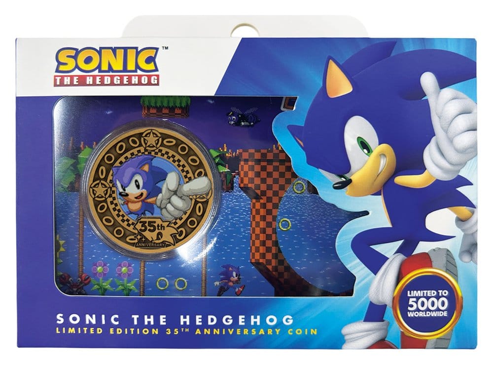 Sonic the Hedgehog Collectable Coin 35th Anniversary Limited Edition