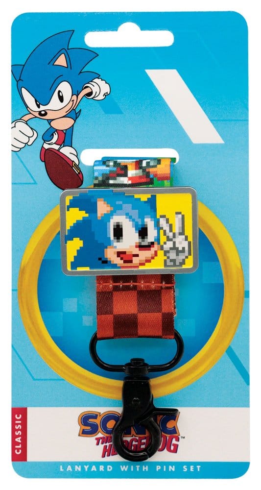 Sonic The Hedgehog Lanyard & Pin Badge Set