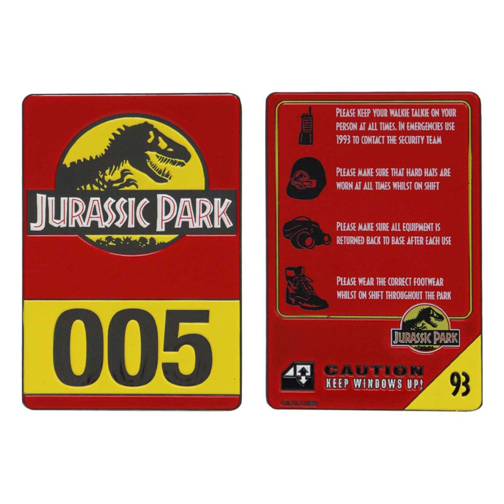 Jurassic Park Metallkarte zum 30-jährigen Jubiläum des Jeeps, limitierte Auflage