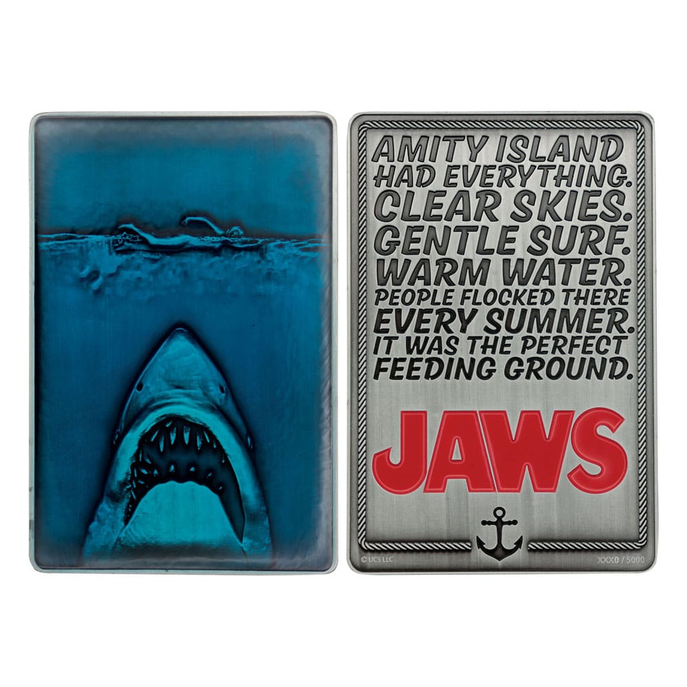 Jaws Ingot 50th Anniversary Poster Limited Edition
