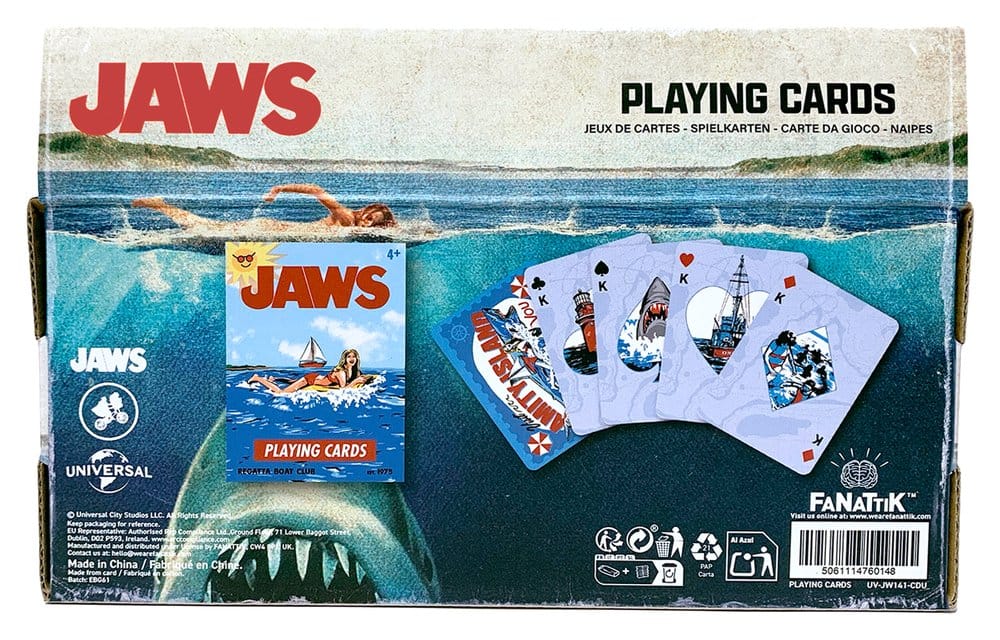 Jaws Playing Cards Display (12 Packs)