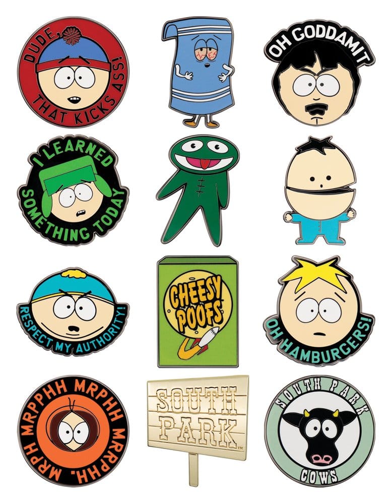 South Park Mystery Pin Badges Display (12)