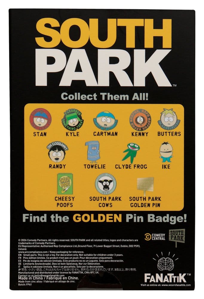 South Park Mystery Pin Badges Display (12)