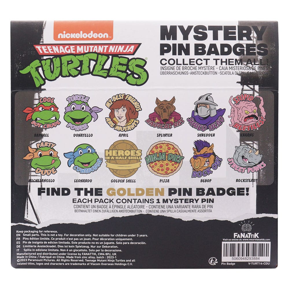 Pin-Abzeichen-Display „Teenage Mutant Ninja Turtles World“ (12)