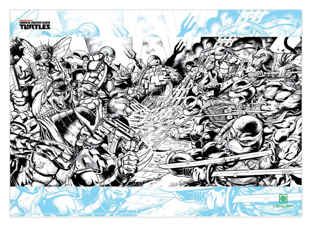 Teenage Mutant Ninja Turtles Art Print Comic Limited Edition 42 x 30 cm