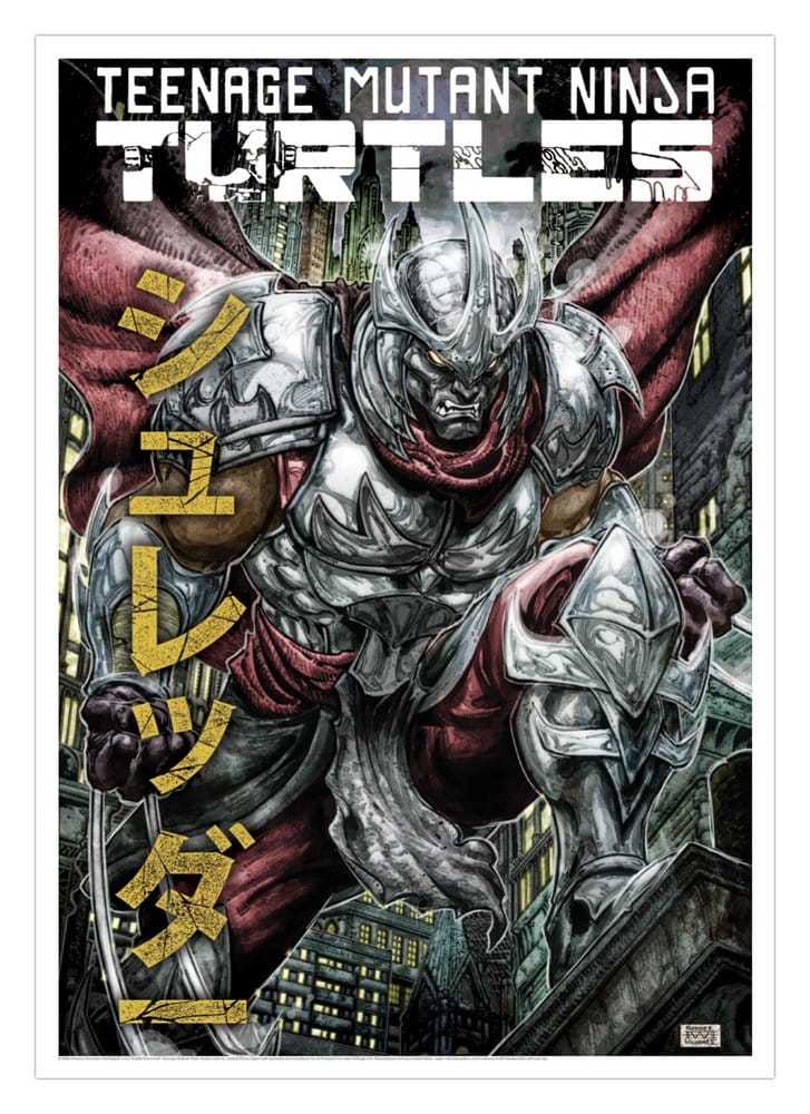 Teenage Mutant Ninja Turtles Art Print Shredder Limited Edition 42 x 30 cm