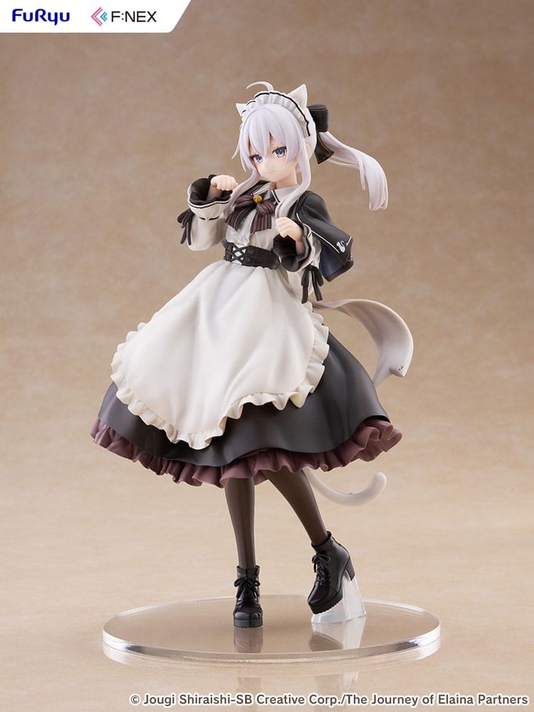 Wandering Witch: The Journey of Elaina F:NEX PVC Statue 1/7 Elaina Maid costume with cat ears Ver. 24 cm