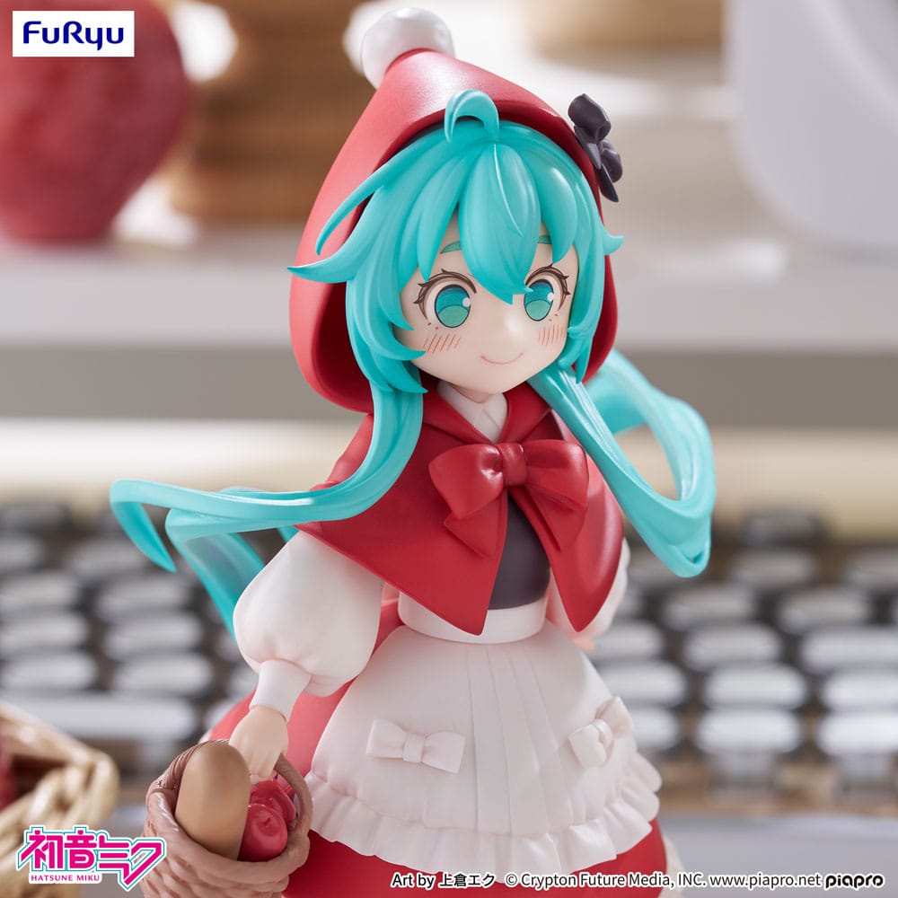 Hatsune Miku Desktop Fairy PVC Statue Hatsune Miku Little Red Riding Hood Ver. 16 cm